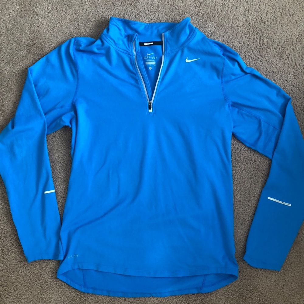 Blue Nike Running Dry Fit Pullover